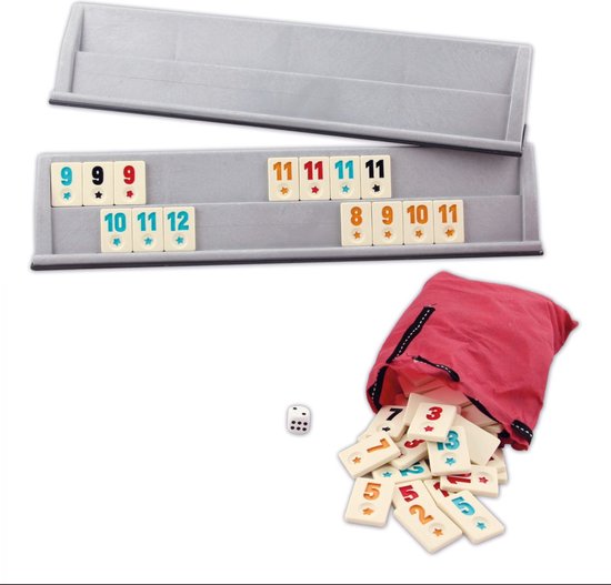 Star Flash Okey Kunststof Rummy Set Groote Maat van Okey. — afbeelding 3