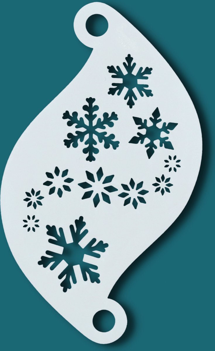 Superstar Schmink sjabloon SNOWFLAKES (77003)