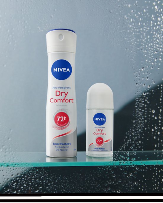NIVEA Dry Comfort Deodorant Roller - 3 x 50 ml - Voordeelverpakking - NIVEA