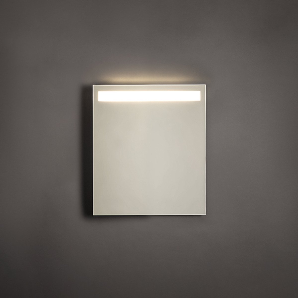 Adema Squared spiegel – Badkamerspiegel – Met verlichting – 60x70 cm