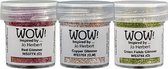 WOW! trios embossing powder Christmas tinsel