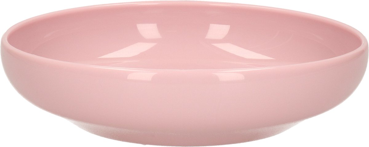 Plasticforte Kommetje/schaaltje - pastel roze - D16 x 4 cm - 520 ml - kunststof