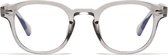 Computerbril - Beeldschermbril - Anti Blauwlicht Bril - Retro Model 2023 - Transparant Grijs