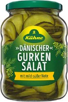 Kühne Deense komkommersalade pittig-zoet - bakje 12 x 720 ml
