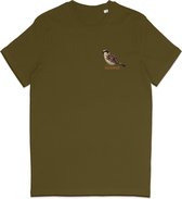 T Shirt Huismus - Vogelaar - Groen Khaki - L