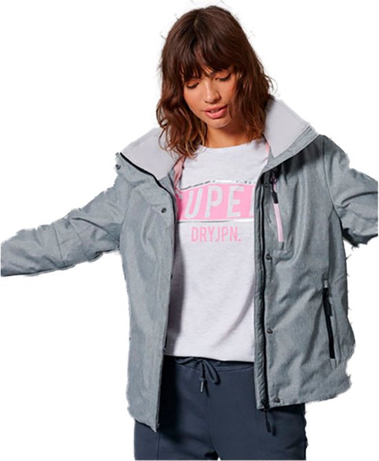 SUPERDRY Hurricane Jacket Femme Gris Chiné - Taille S