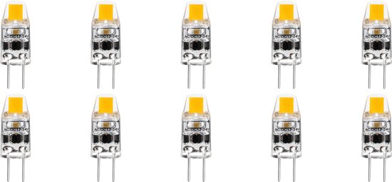 LED Lamp 10 Pack - Velvalux - G4 Fitting - Dimbaar - 2W - Warm Wit 3000K | Vervangt 20W