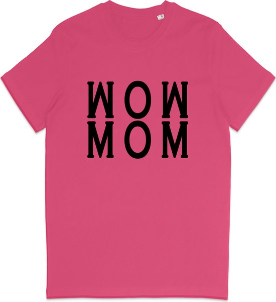 T Shirt Dames - Geweldige Moeder - Donker Roze - Maat XL