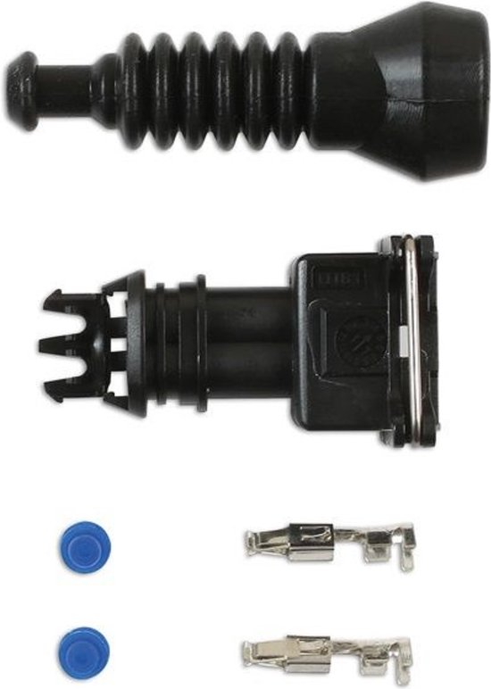 FUEL INJECTOR CONNECTOR 2PINS SET 12DLG (1ST) bol