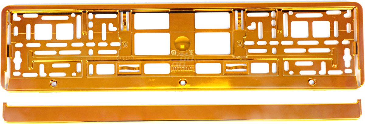 Kentekenplaathouders - Set van twee - Oranje Metallic