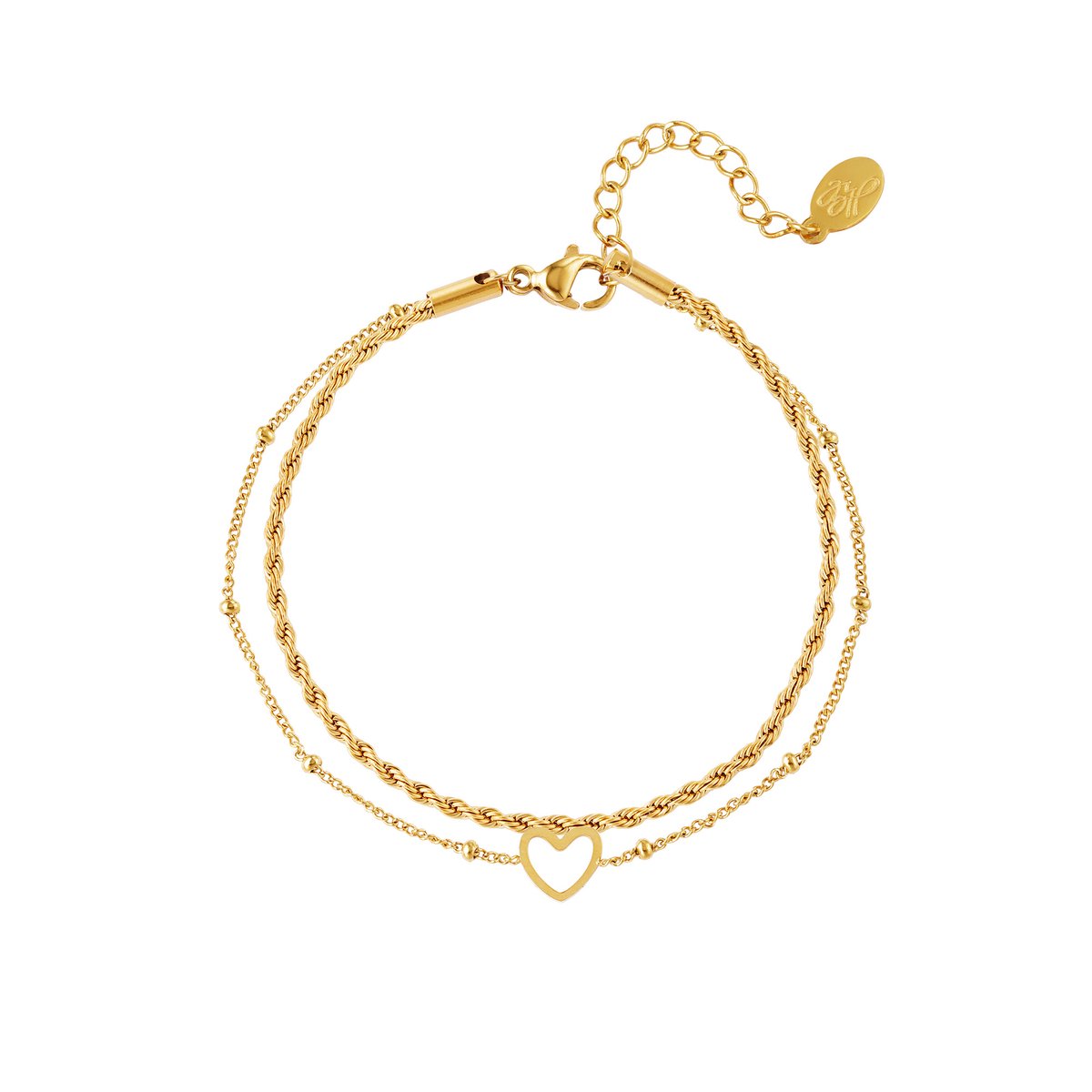 Multi-layered stainless steel bracelet | Armband |yehwang- Moederdag cadeautje - cadeau voor haar - mama