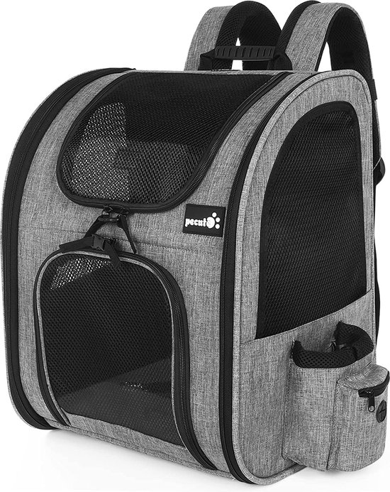 Pecute Pet Backpack Sac à dos pliable extensible pour chien pour