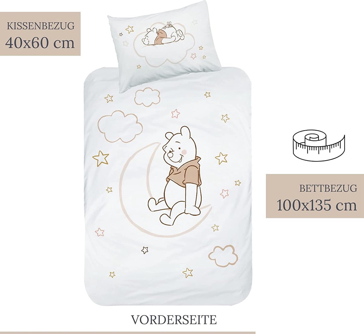 Baby Beddengoedset Ballerina's - Dekbedovertrek 120x150 Cm + Kussensloop 40x60 Cm, 100% Katoen