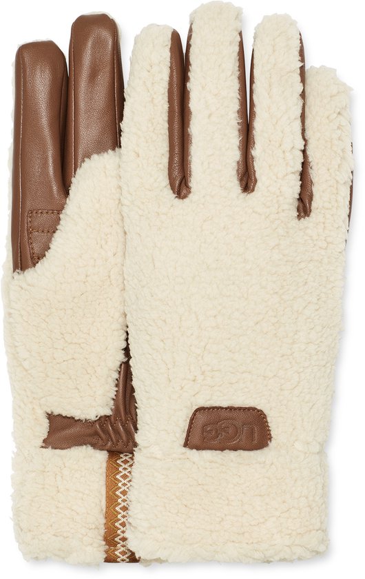 UGG SHERPA GLOVE W - Handschoenen - Kleur: Wit/beige - Maat: M
