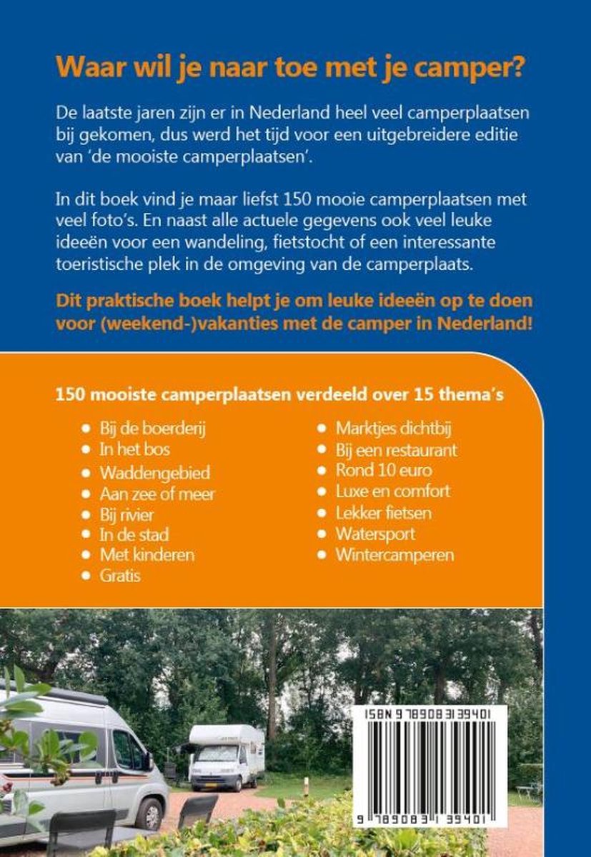 150 mooiste camperplaatsen in Nederland, Nicolette Knobbe | 9789083139401 |  Boeken | bol.com