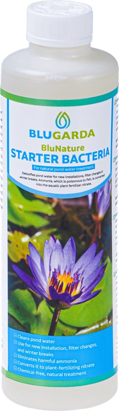 BluGarda - BluNature Starter Bacteria - Starterbacteriën voor vijver - 500ml