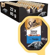 Sheba Sauce Lovers - Kattenvoer Natvoer - Tonijn - 22 x 85 g