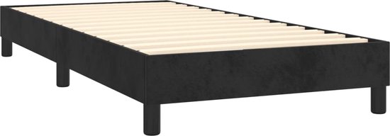 vidaXL-Boxspring-met-matras-fluweel-zwart-80x200-cm