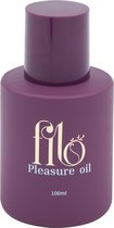 My Own Filo® - Pleasure olie - massage olie - multifunctioneel - voor koppels of voor jezelf - mooi design - zachte en soepel huid - sensuele geur - heerlijk ontspannende massage - handig schenkflesje