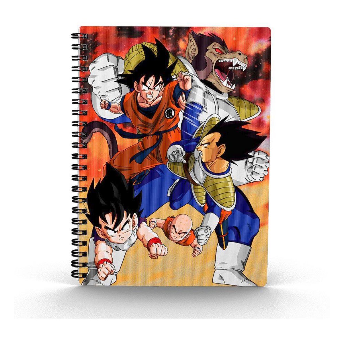 SD Toys Dragon Ball Z Notitieboek 3D-Effect Goku VS Vegeta Multicolours