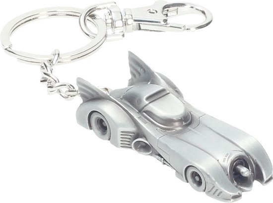 SD Toys Batman 3D Sleutelhanger 1989 Batmobile 7 cm Zilverkleurig