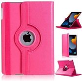 Hoes geschikt voor iPad 2021 / 2020 / 2019 (9e/8e/7e Generatie / 10.2 inch) - 360° draaibare Bookcase - Pink