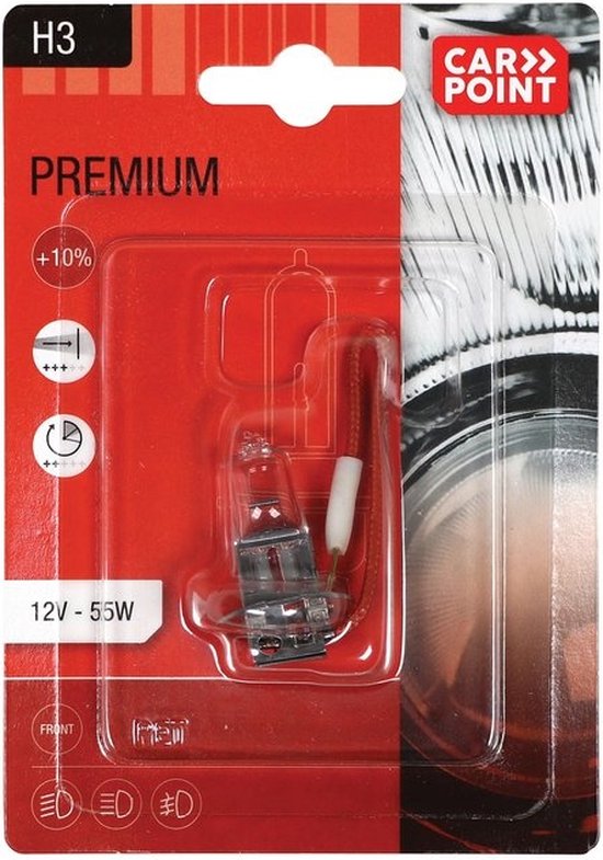 Carpoint Premium ampoule halogène H3 12V 55W