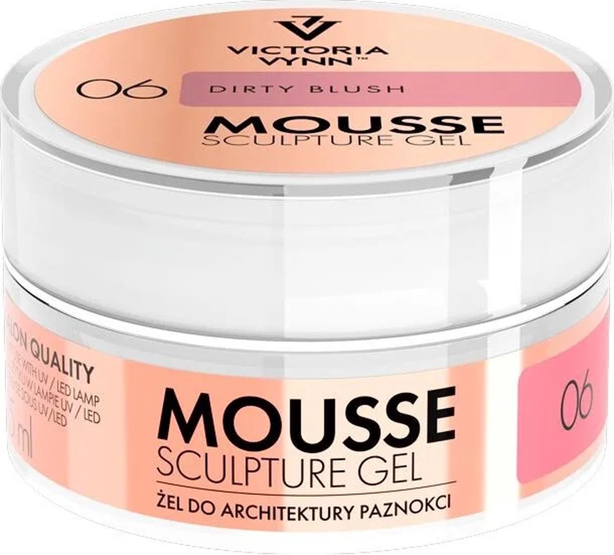 Goedkoopste Victoria Vynn - Mousse Gel - 06 Dirty Blush - gellak - gelpolish - nagels - nagelstyliste - manicure - nagelverzorging - lak - gelnagels - gel - polish - buildergel - moussegel - opbouwgel - Caramdia - 15 ml
