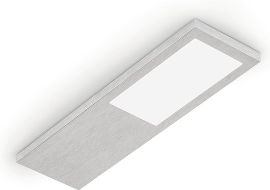 Livello LED Keukenverlichting Onderbouw-/nislamp, set-2, aluminiumkleurig Onderbouwlamp