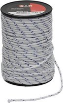 SAM gevlochten touw - Ø 3 mm x 75 mtr - Polypropyleen - Wit/blauw
