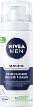 Nivea® | 4 x 50 ml Crème à raser sensible | mini flacon | format de voyage | peau sensible |