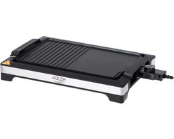 Adler AD 6614 - Elektrische tafelgrill - 3000 watt - verschillende bakoppervlaktes
