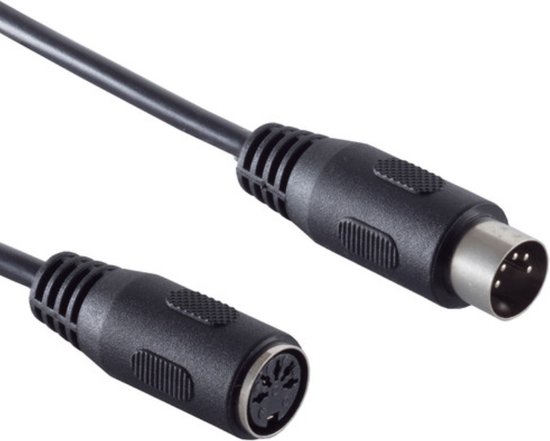 Câble d'extension audio DIN 5 broches S-Impuls / noir - 1,5 mètre