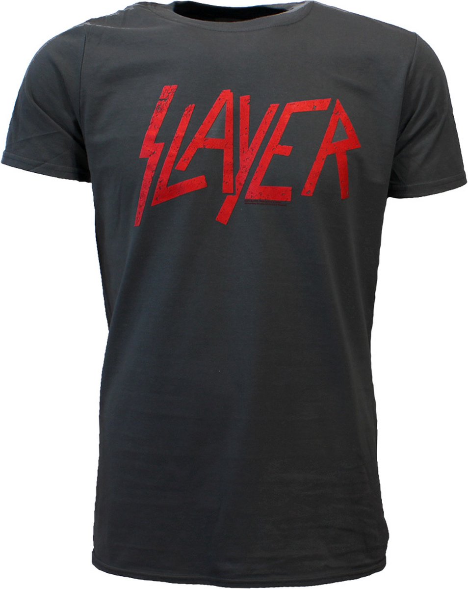 Slayer Distressed Logo T-Shirt - Officiële Merchandise - XL