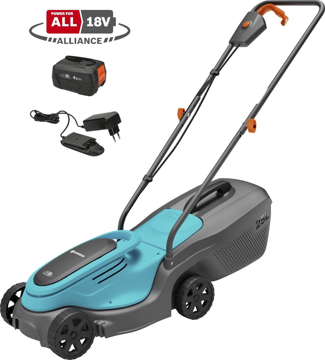 Bol.com GARDENA PowerMax 30/18V P4A Read Grasmaaier Accu Incl. oplader 18 V Snijbreedte max. 300 mm aanbieding