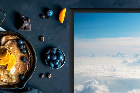 KitchenYeah® Inductie beschermer 77x51 cm - Wolkendek in de lucht - Kookplaataccessoires - Afdekplaat voor kookplaat - Inductiebeschermer - Inductiemat - Inductieplaat mat