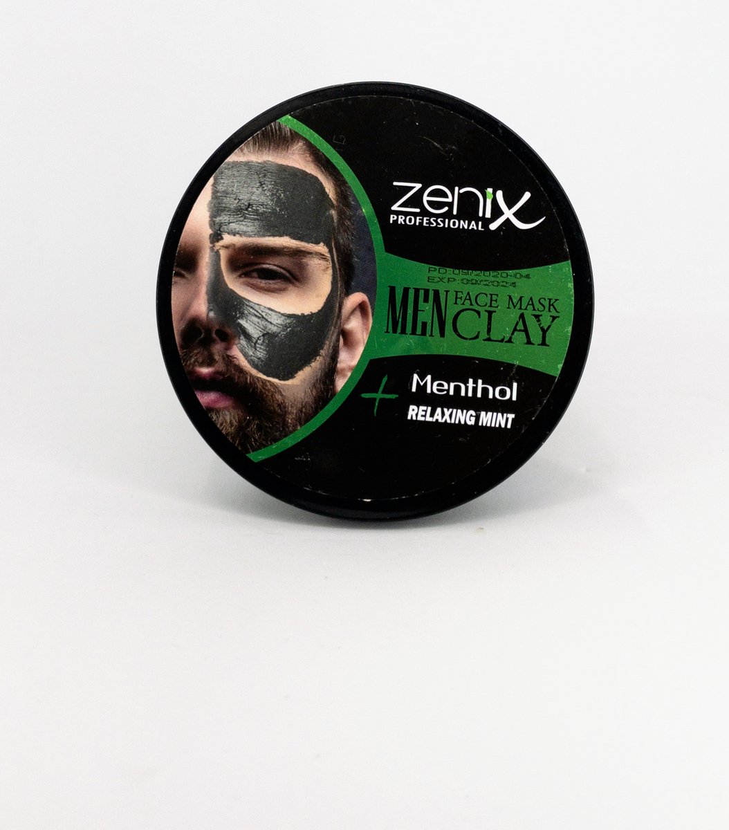 Zenix homme masque à l'argile menthol à l'extrait de menthe relaxant - 350  gr - Soins