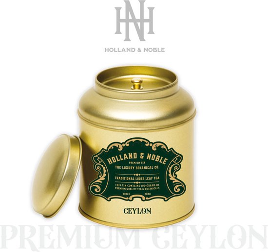 Holland & Noble - Ceylon - Zwarte Thee - Premium Zwarte Thee - 100 gram Losse thee - gratis 50 stuks thee filter zakjes