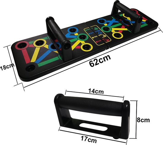 DUOMAXWIN, Push-up Handvatten Anti Slip, Push Up Bars gemaakt van massief metaal, Pushup Handles voor thuis en buiten fitness, Calisthenics Equipment