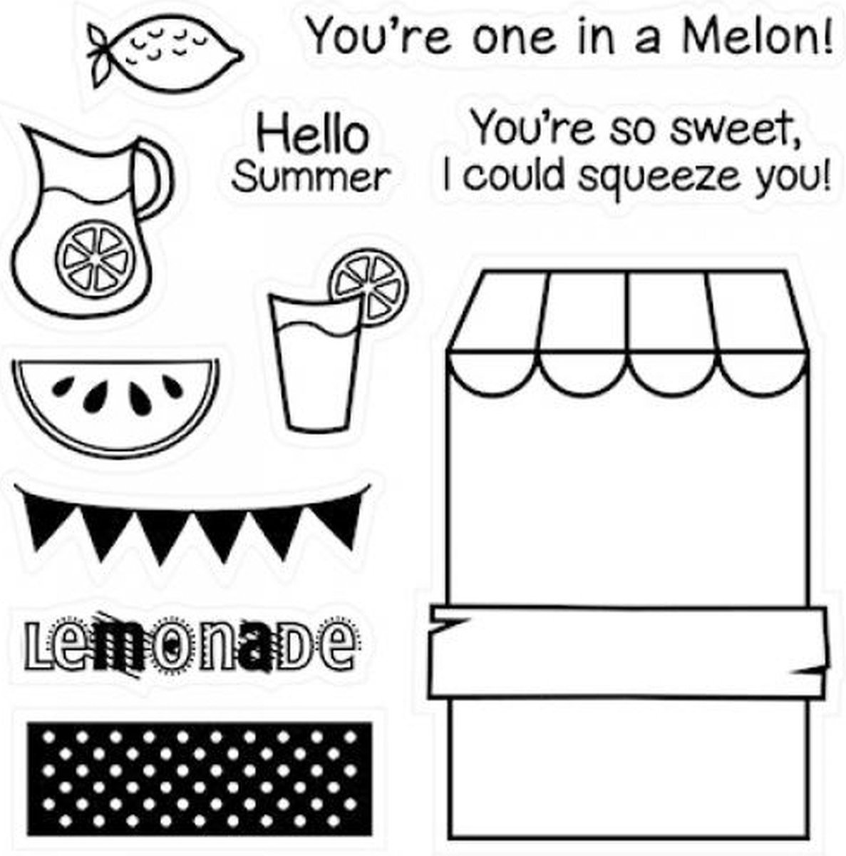 Lemonade Clear Stamps (3091) (DISCONTINUED)