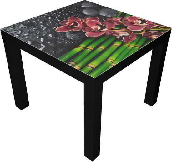Bijzettafel, glas, set van 3 bijzettafels, van glas, koffietafel voor woonkamer, veiligheidsglas, verchroomde metalen hulzen (rechthoekig, helder