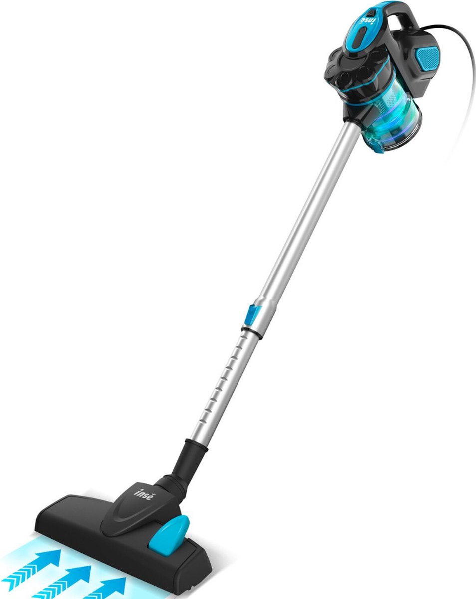 Bolture Handstofzuiger met Steel - Steelstofzuiger met Snoer - Handheld Vacuum Cleaner - Afneembare Kruimelzuiger - 600W - 18000Pa