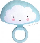 Little Lovely Hochet Cloud Junior 14,5 Cm Coton Bleu