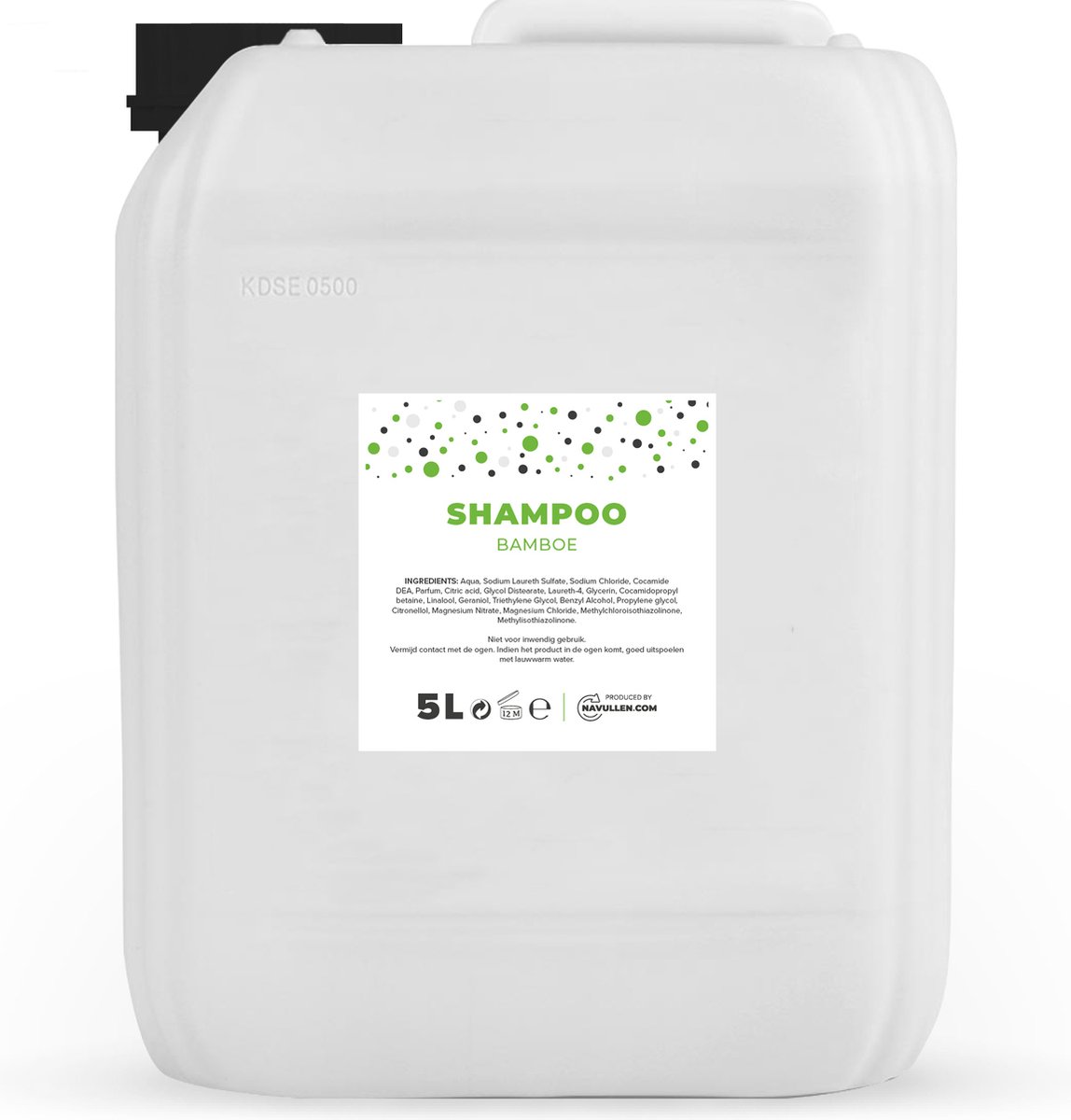 Shampoo - Bamboe - Parelmoer - 5 Liter - Jerrycan - Navulling - Navullen