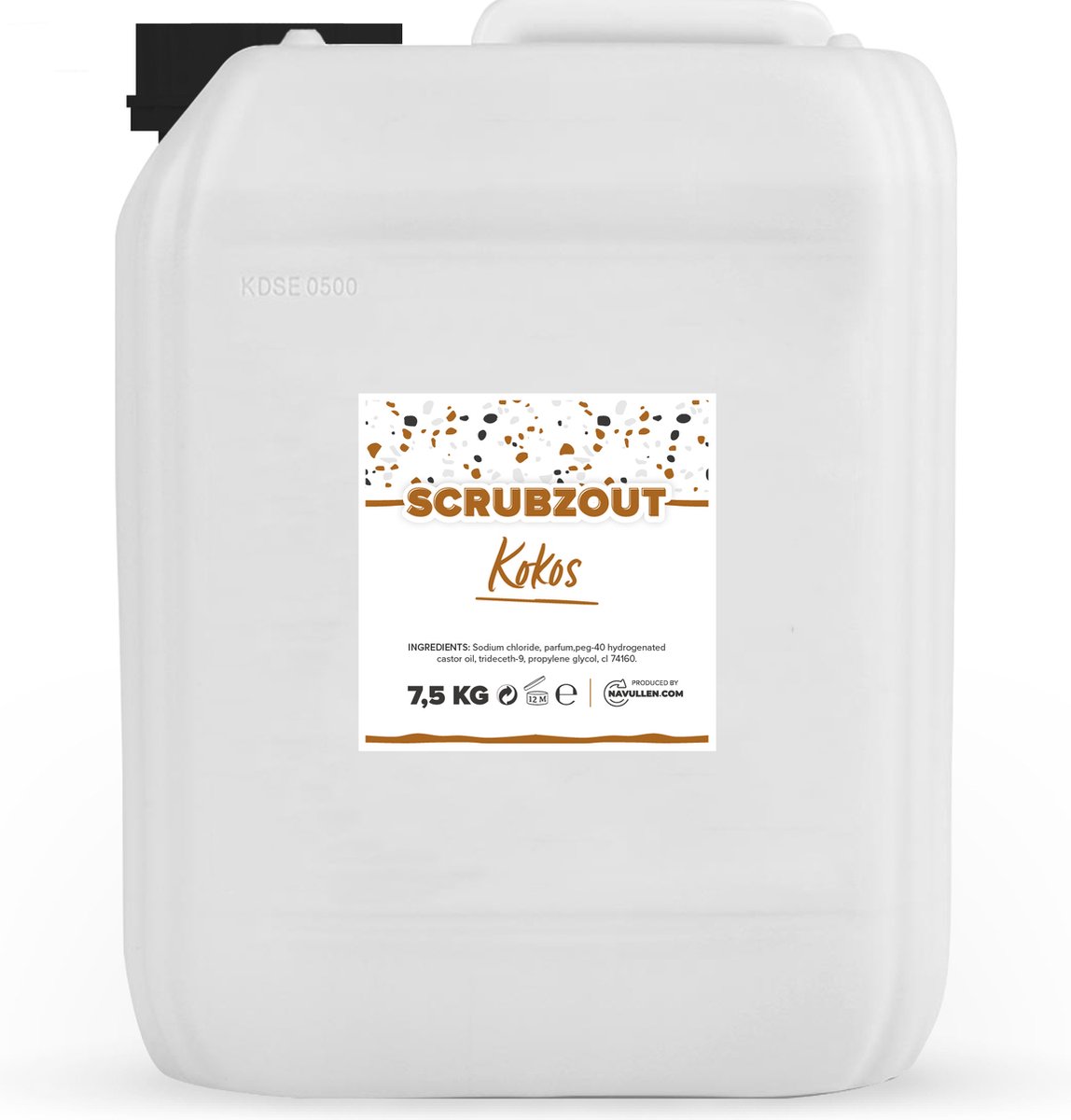 Scrubzout - Kokos - 7,5 KG - Jerrycan - Navulling - Navullen