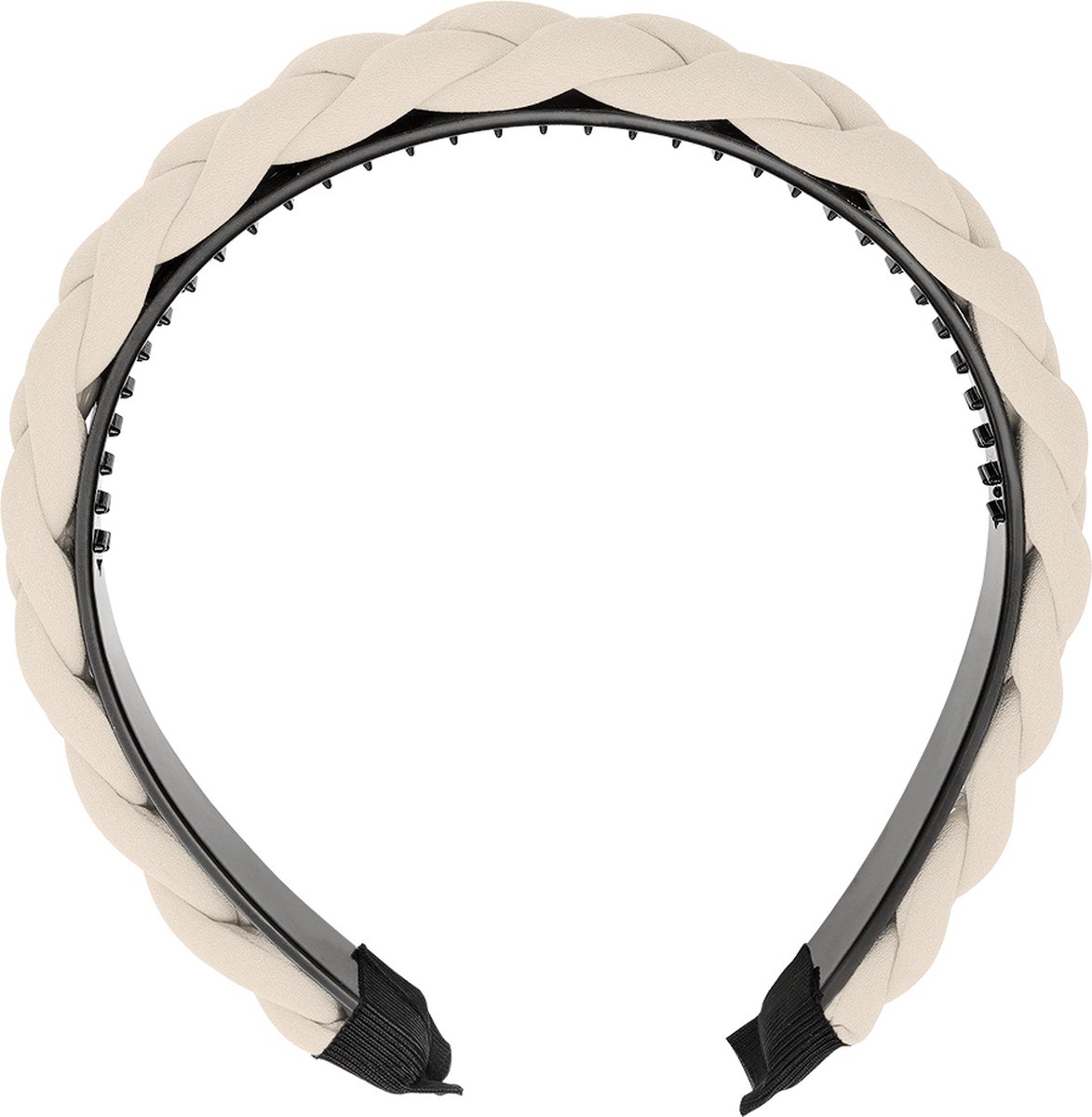 Dames - Diadeem - Haarband - Zomer - Summer - Gevlochten - Beige - Trendy