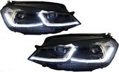 AutoStyle Set 7.5-Look LED Koplampen passend voor Volkswagen Golf VII 2012-2017 - Zwart - incl. Dynamic Running Light