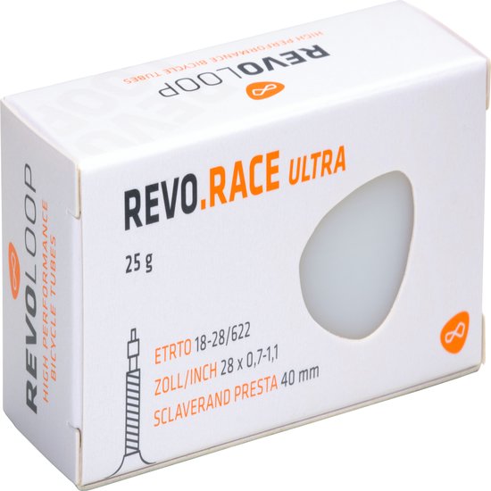 Revoloop Race 28" ultralichte binnenband 25 gram | 23-30/622 | Racefiets | 80mm Presta ventiel