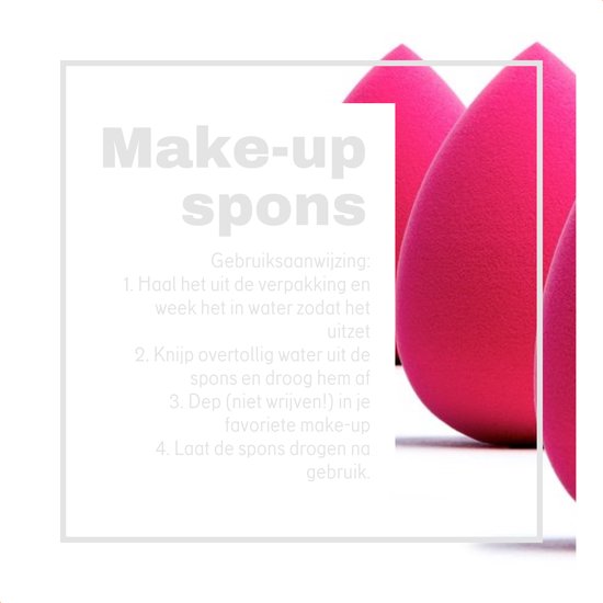 LYVION Make-up Blender Roze - Powder Puff Sponsje - Blending Foundation Pink - set van 2 - LYVION