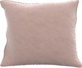 Intirilife 2x decoratieve fluwelen kussenhoezen 40x40 cm in roze - Voor woonkamer slaapkamer slaapbank kantoor cafetaria of wachtkamer